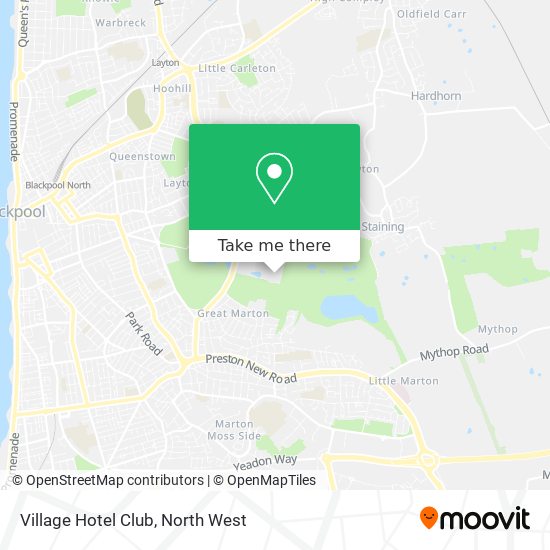 Village Hotel Club map