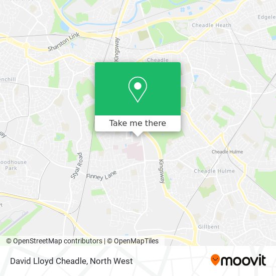 David Lloyd Cheadle map