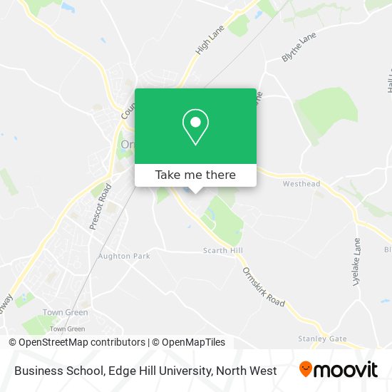 Business School, Edge Hill University map