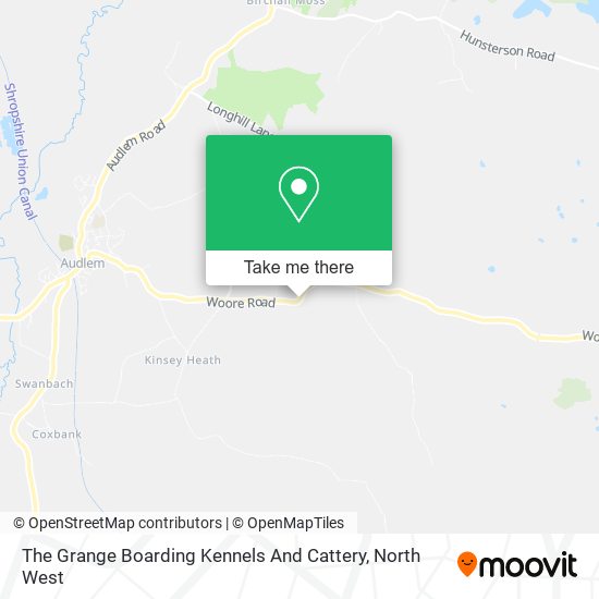 The Grange Boarding Kennels And Cattery map