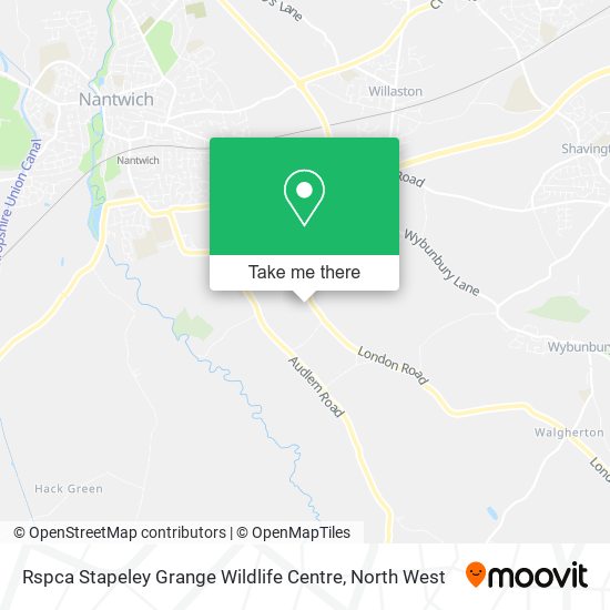 Rspca Stapeley Grange Wildlife Centre map