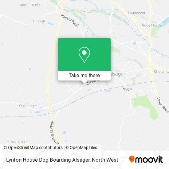 Lynton House Dog Boarding Alsager map