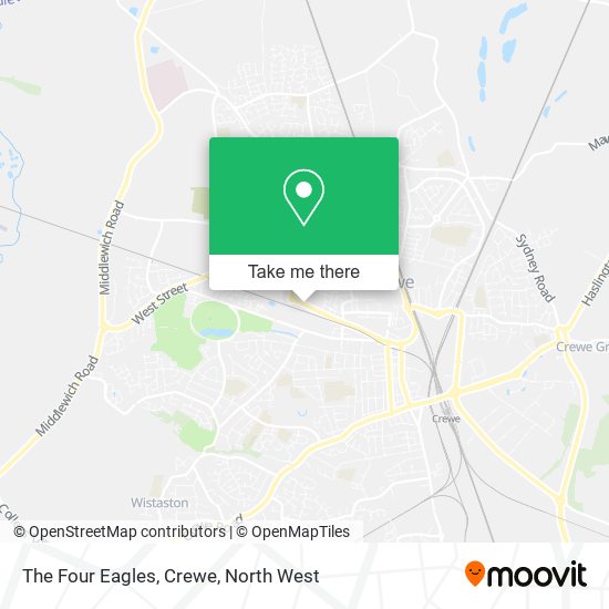 The Four Eagles, Crewe map