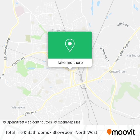 Total Tile & Bathrooms - Showroom map