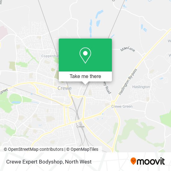 Crewe Expert Bodyshop map