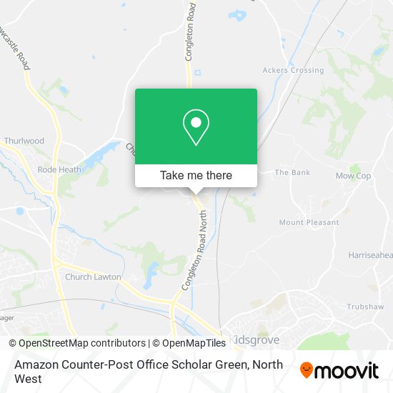 Amazon Counter-Post Office Scholar Green map