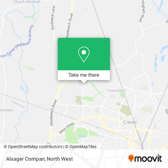 Alsager Compan map