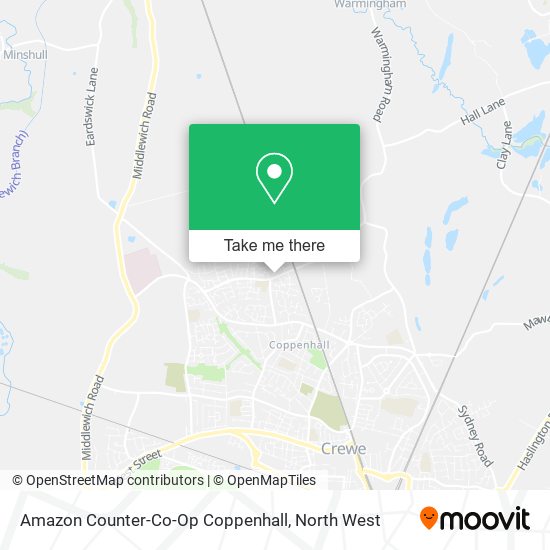 Amazon Counter-Co-Op Coppenhall map