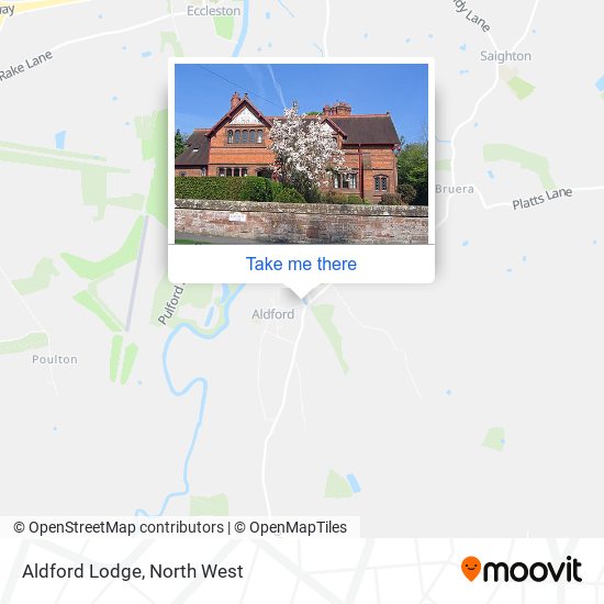 Aldford Lodge map