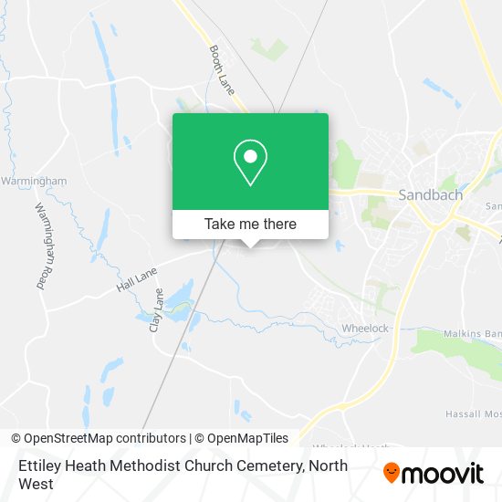 Ettiley Heath Methodist Church Cemetery map