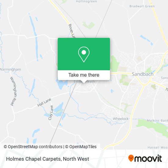 Holmes Chapel Carpets map