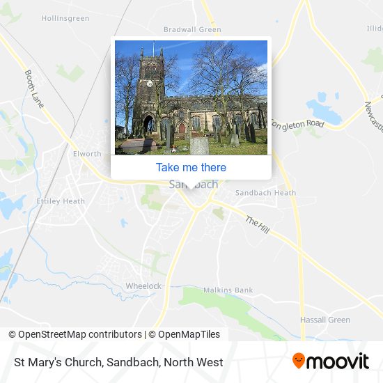 St Mary's Church, Sandbach map