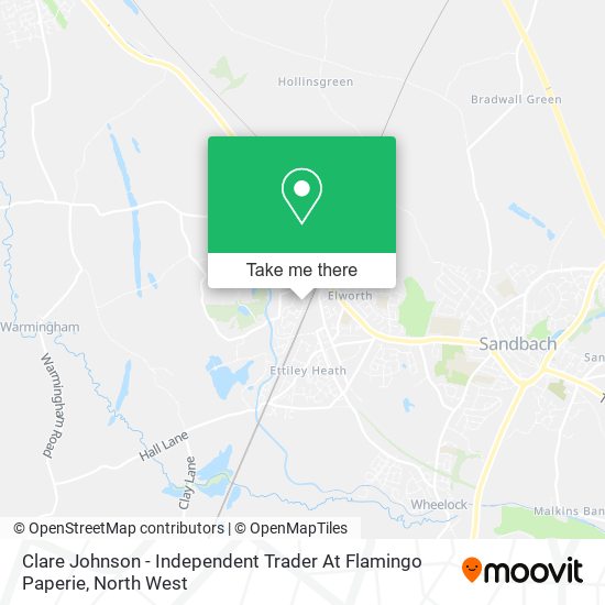 Clare Johnson - Independent Trader At Flamingo Paperie map