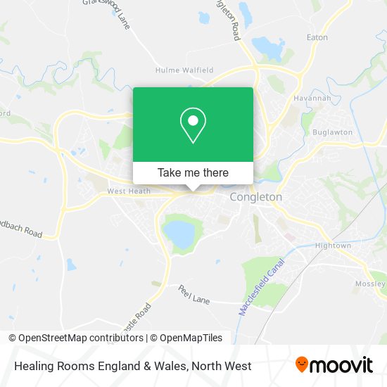 Healing Rooms England & Wales map