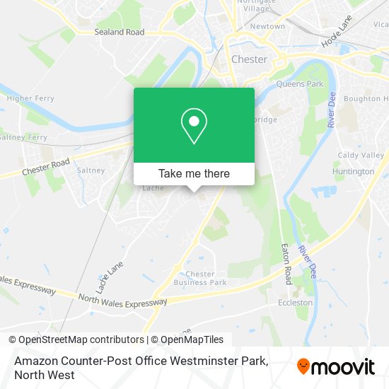 Amazon Counter-Post Office Westminster Park map