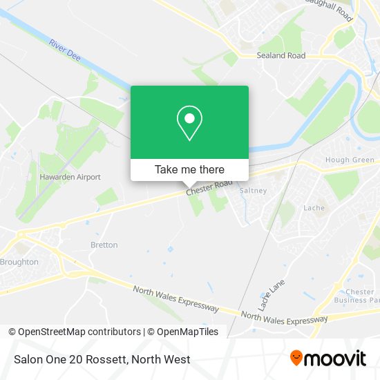 Salon One 20 Rossett map