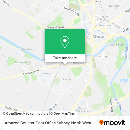 Amazon Counter-Post Office Saltney map