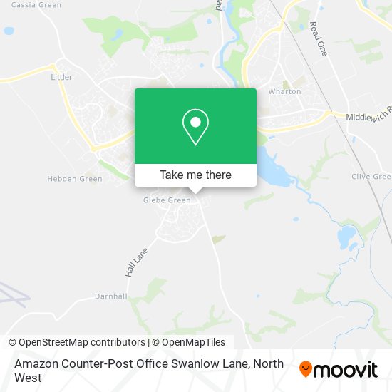 Amazon Counter-Post Office Swanlow Lane map