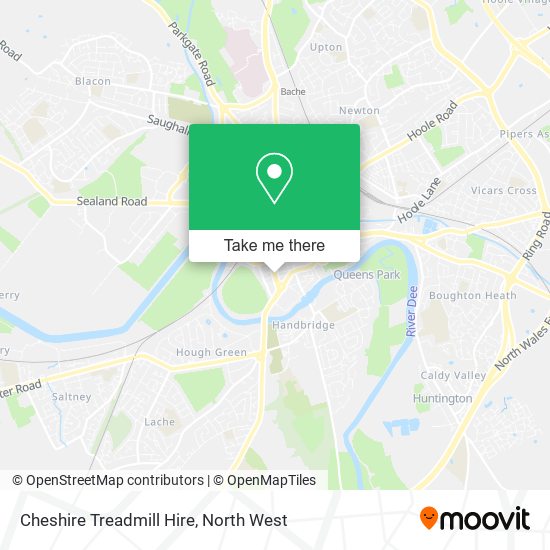 Cheshire Treadmill Hire map