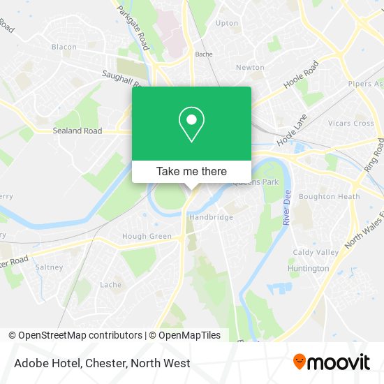 Adobe Hotel, Chester map