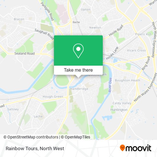 Rainbow Tours map