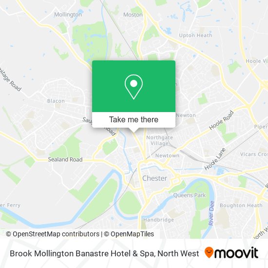 Brook Mollington Banastre Hotel & Spa map
