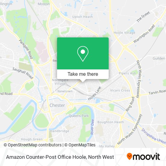 Amazon Counter-Post Office Hoole map