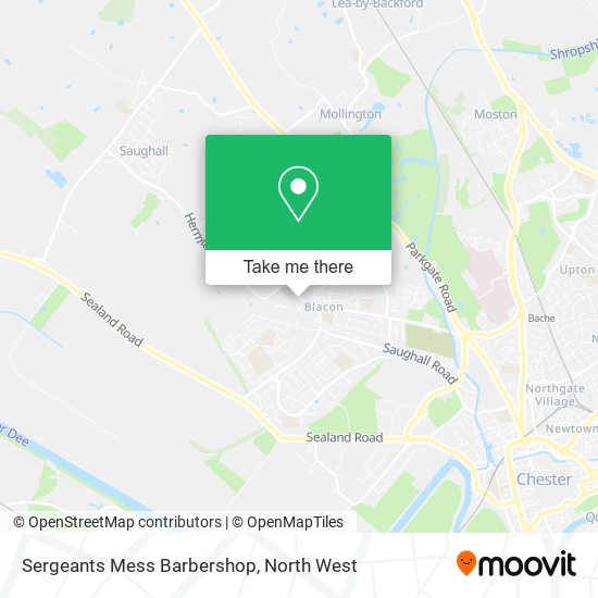 Sergeants Mess Barbershop map