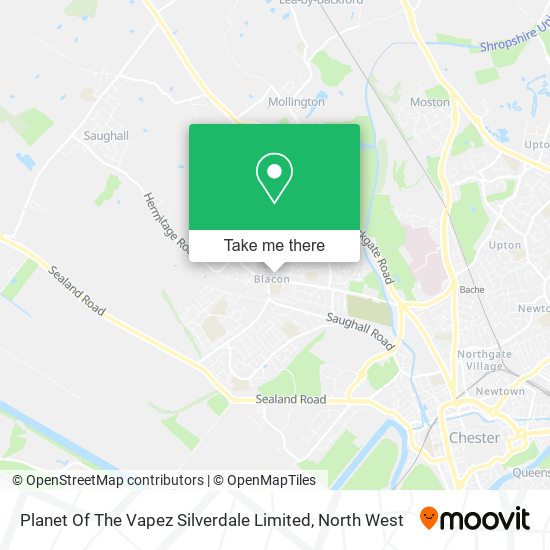 Planet Of The Vapez Silverdale Limited map