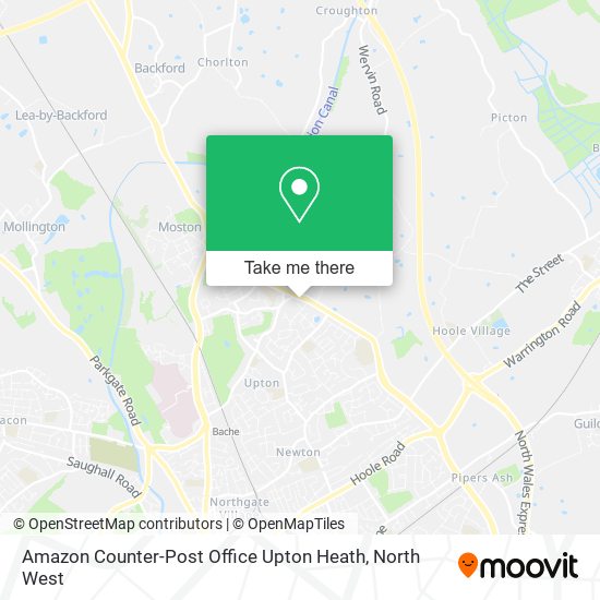 Amazon Counter-Post Office Upton Heath map