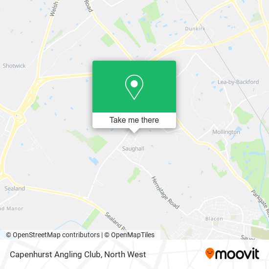 Capenhurst Angling Club map