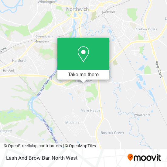 Lash And Brow Bar map