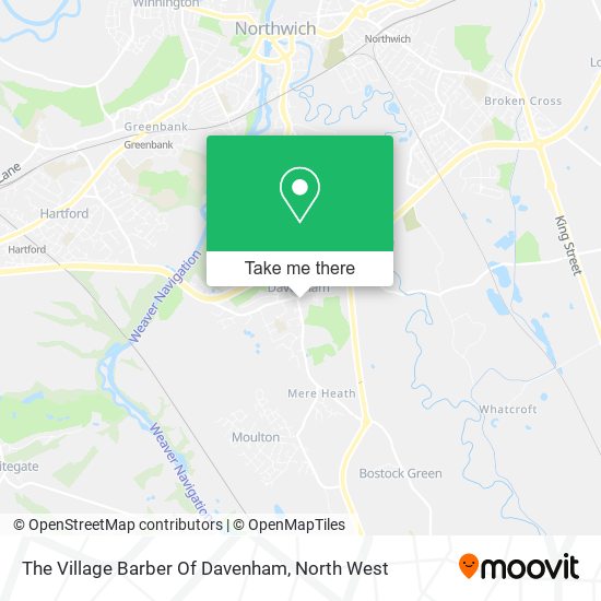 The Village Barber Of Davenham map