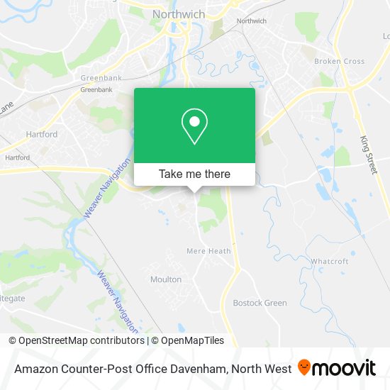 Amazon Counter-Post Office Davenham map