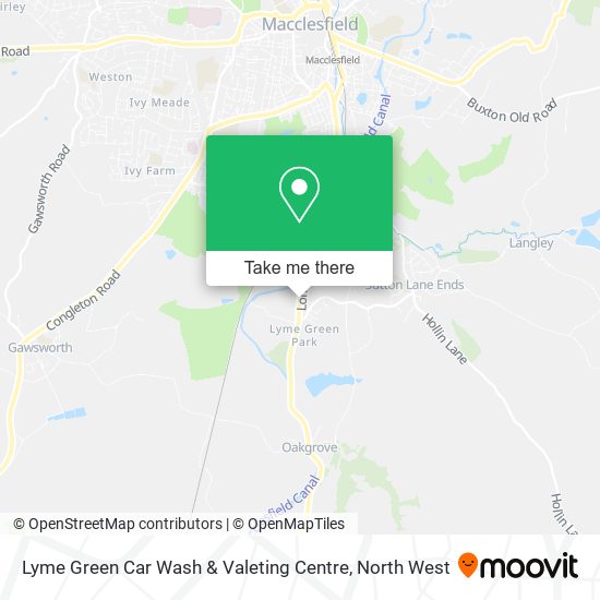 Lyme Green Car Wash & Valeting Centre map