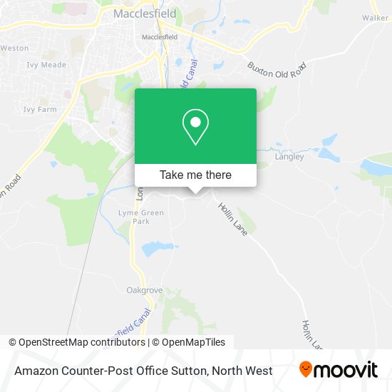 Amazon Counter-Post Office Sutton map