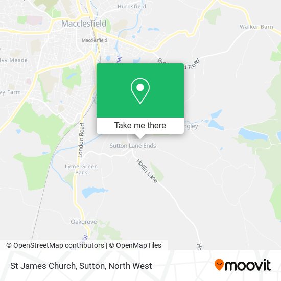 St James Church, Sutton map