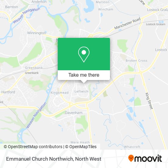 Emmanuel Church Northwich map