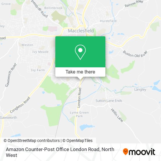 Amazon Counter-Post Office London Road map