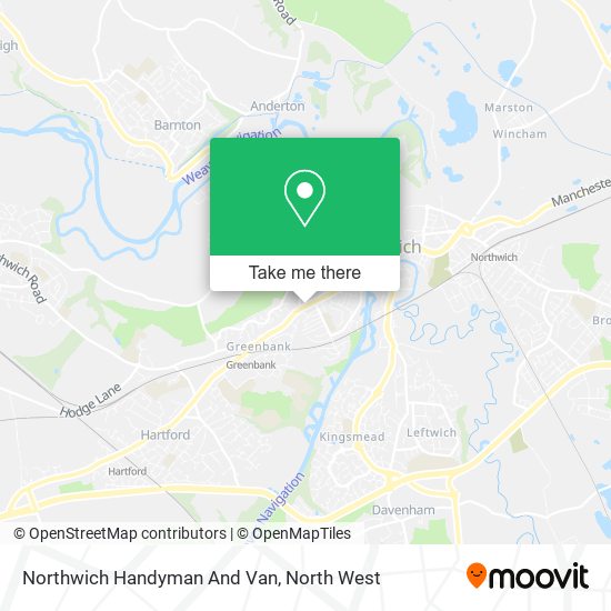 Northwich Handyman And Van map