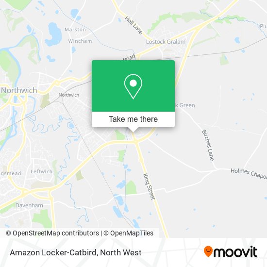Amazon Locker-Catbird map