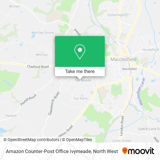 Amazon Counter-Post Office Ivymeade map
