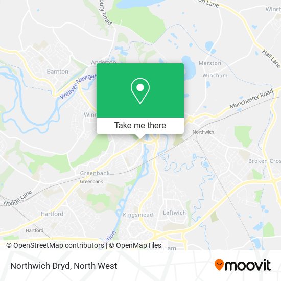 Northwich Dryd map
