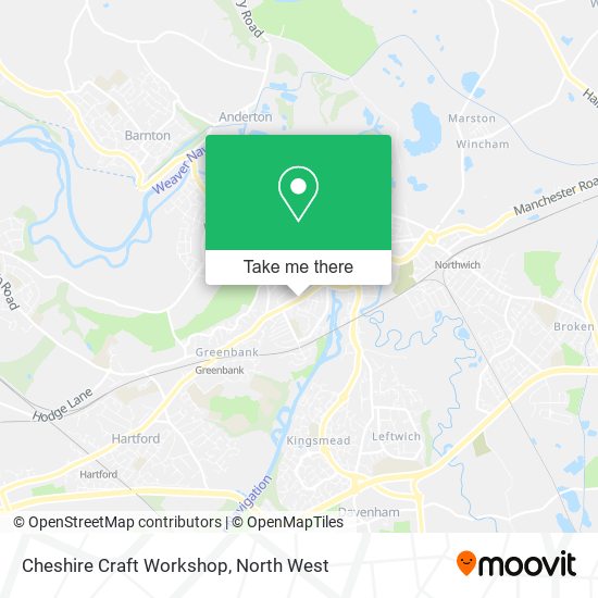 Cheshire Craft Workshop map