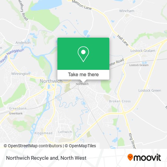 Northwich Recycle and map