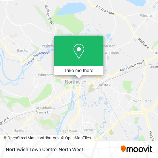 Northwich Town Centre map