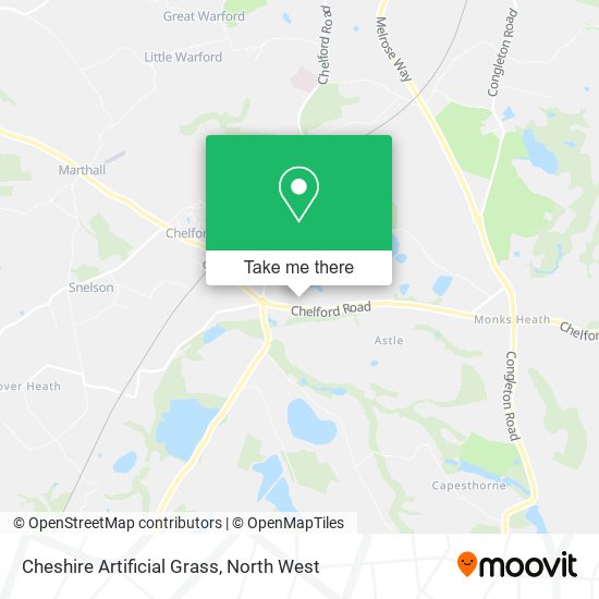 Cheshire Artificial Grass map