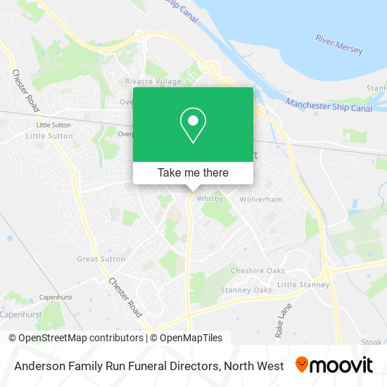Anderson Family Run Funeral Directors map
