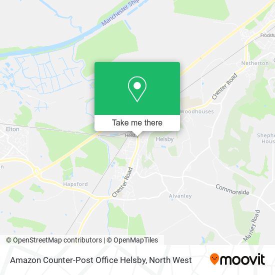 Amazon Counter-Post Office Helsby map