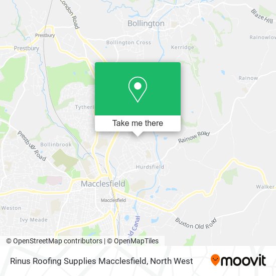 Rinus Roofing Supplies Macclesfield map